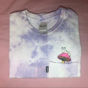 RIPNDIP Nermal Psychedelic Lavender Tie Dye Shirt